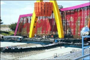 Popmart stage (with the world's biggest TV screen)