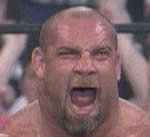 Cartoonish wrestler Goldberg